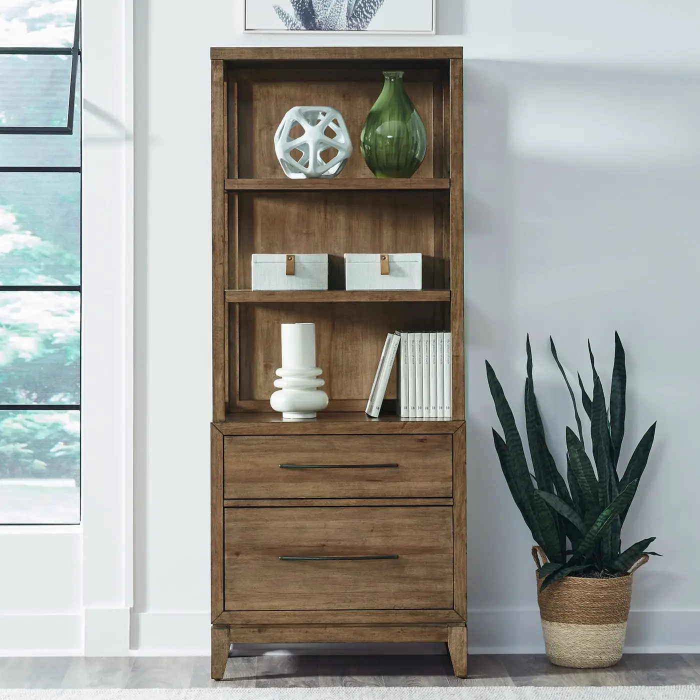 Liberty Furniture Shaker Lakes bookcase in Sheldon, IA