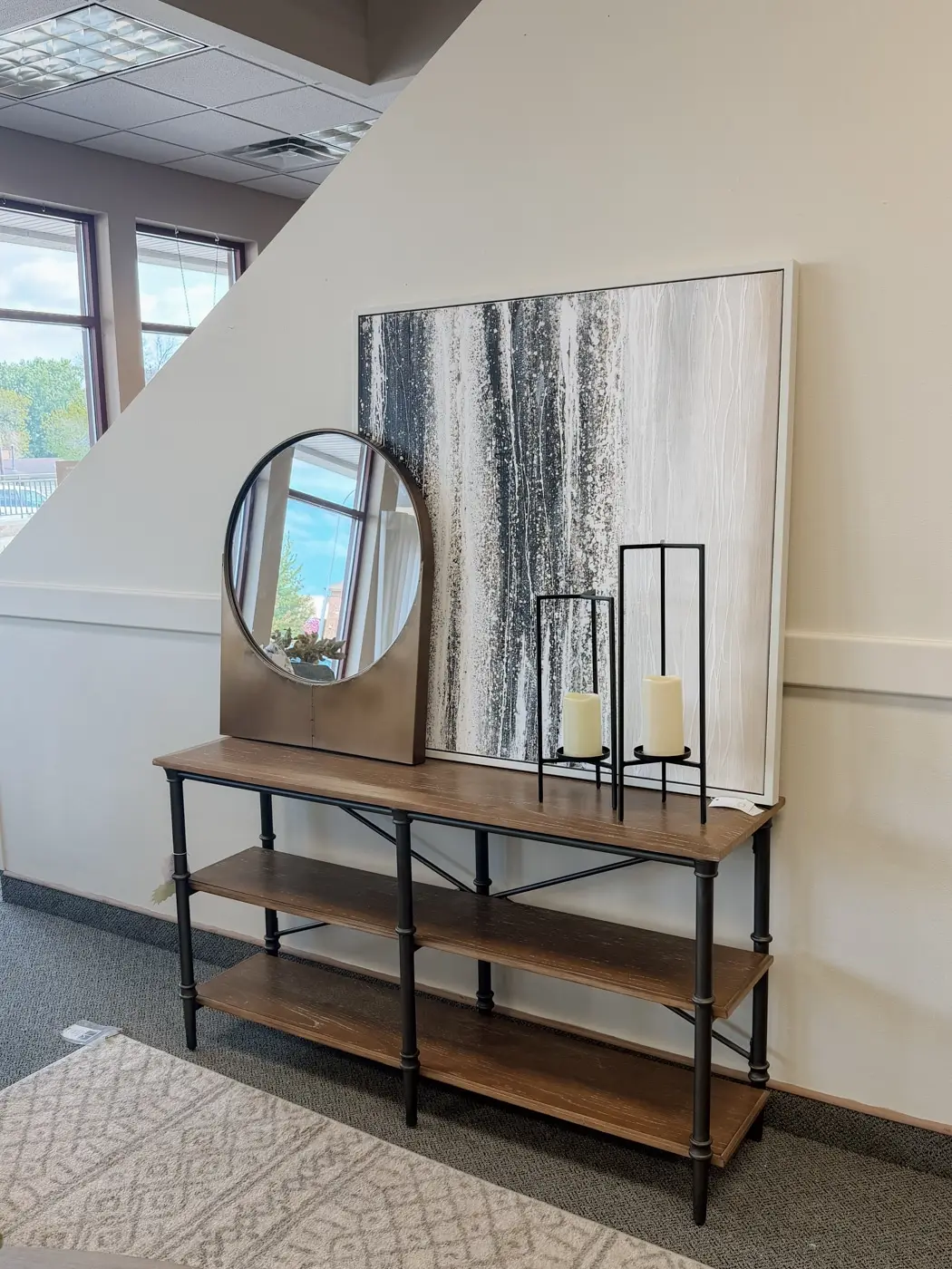 Living room furniture display in Sheldon, IA at Northwest Decor & Furniture