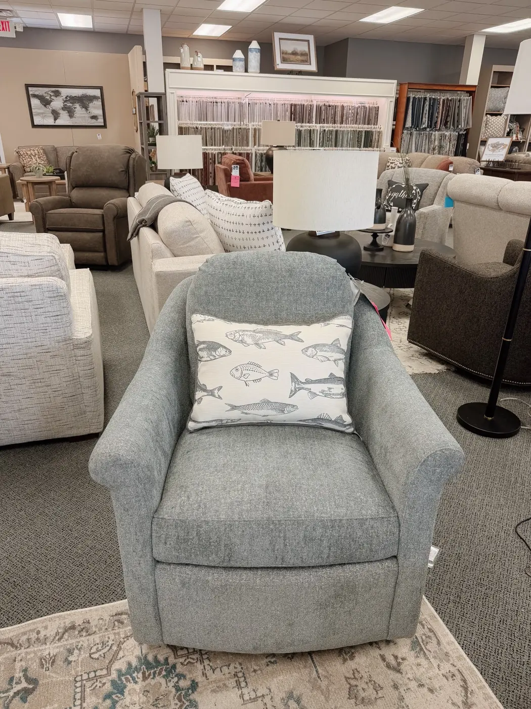 Custom upholstered Smith Brothers chair